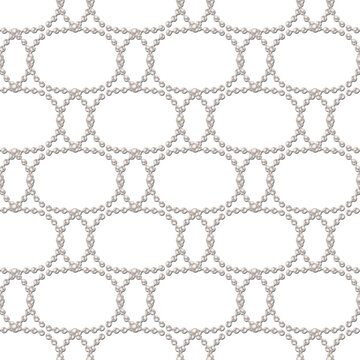 Jewelry geometric pattern with white pearls