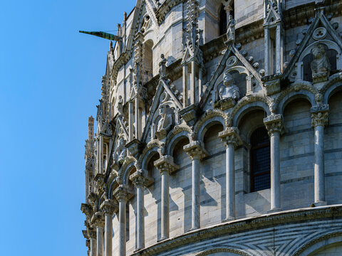 Baptisterium San Giovanni in Pisa, Toskana, Italien