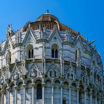 Baptisterium San Giovanni in Pisa, Toskana, Italien