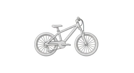 Fototapeta premium Simple bicycle line drawing illustration.