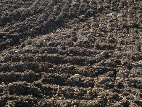 plowed field background