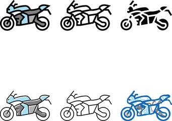 motorbike transport color icon vector. motorbike transport sign. diversity isolated symbol © vectorwin