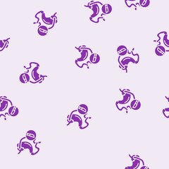 Fototapeta premium gastric bypass surgery vector glyph seamless pattern gastric bypass surgery sign illustration