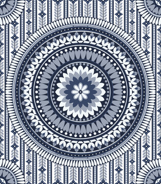 floral design elements. Seamless patterns, seamless borders, circle frame. Beautiful for any plain and chic elegance designs