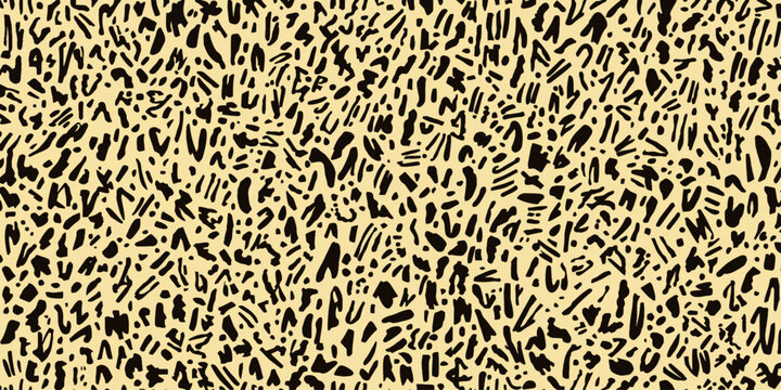 Seamless Skin Texture Pattern with Realistic Wild Animal Fur Print in Brown and Black for Fashion Fabric Wallpaper and Nature Inspired Design