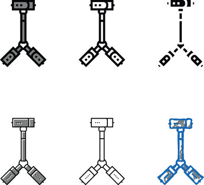 bondage sex toy color icon vector. bondage set sex toy sign. isolated symbol
