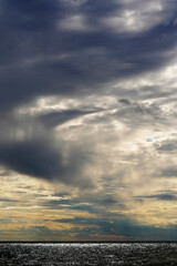 Fototapeta premium Seashore and clouds in summer