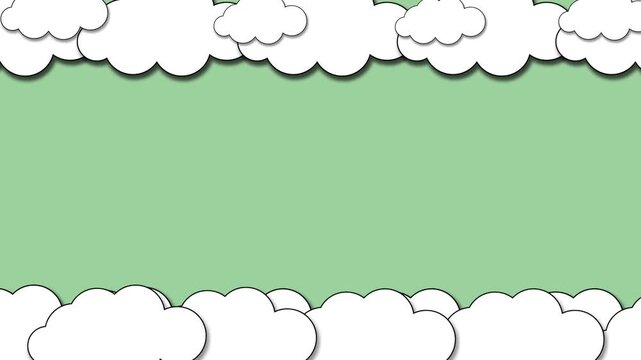 abstract background with clouds and rocket hd 4k