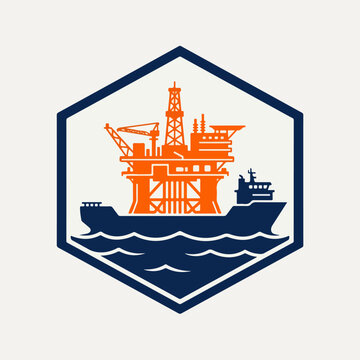 Offshore Oil Rig Drilling Platform Ship.