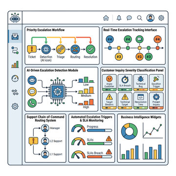 Comprehensive Artificial Intelligence Dashboard for Automated Customer Support Workflow Optimization and Real Time Incident Monitoring