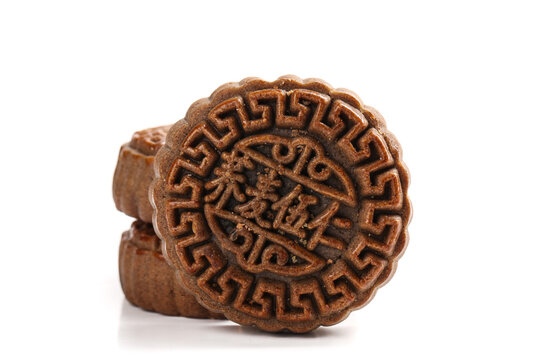 Traditional Handmade Mooncake with Embossed Chinese Design