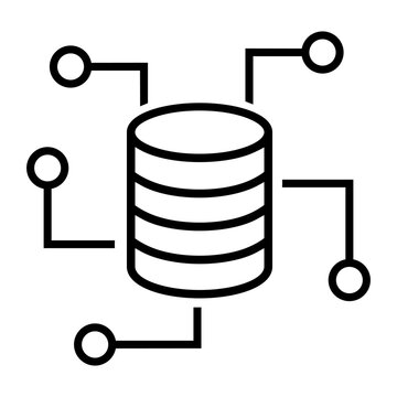 Data science icon vector. Data analytics illustration sign. Machine learning symbol. Artificial intelligence logo or mark.