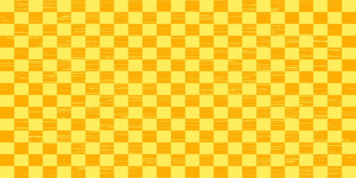 Yellow orange bitmap pixel texture. Dotted dither gradient pattern background. 8 bit halftone faded pop art gradation wallpaper. Vanishing raster video arcade game backdrop for banner, poster. Vector