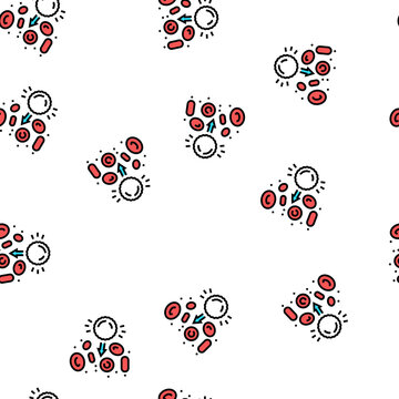 autoimmunity blood vector seamless pattern autoimmunity blood sign illustration