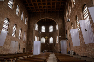Fototapeta premium Views from the Basilica of Constantine in the city of Trier, Germany