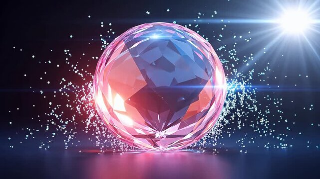 Large faceted gemstone