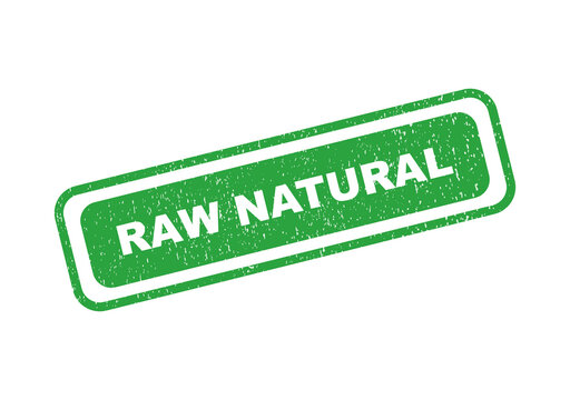 Green raw natural rubber stamp icon with grunge texture