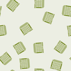 Fototapeta premium currency bank building vector glyph seamless pattern currency bank building sign illustration