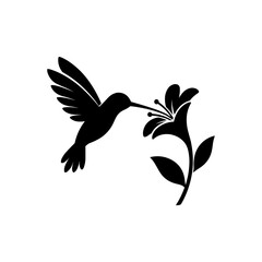 Hummingbird Nectar Flower Feeder Icon © Md