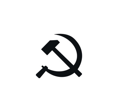 Communist Hammer and Sickle Unity Symbol Vector