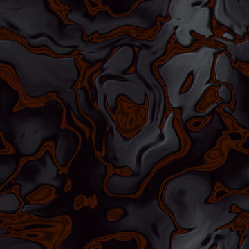 Obsidian Volcanic Canyon Landscape Seamless Texture (Top-Down View)
