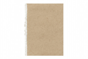 Fototapeta premium Textured Brown Paper Sheet with a Torn Left Edge