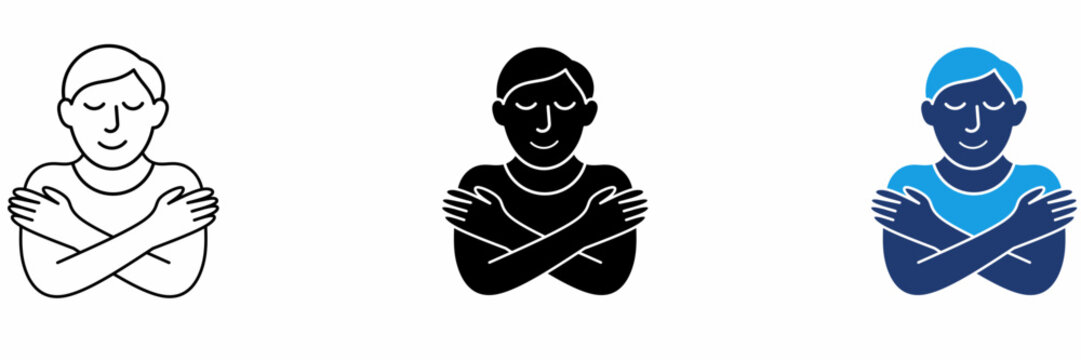 Self Love and Mental Health icon collections. Containing Self Care, Hug, Compassion, Mindfulness and more icons.