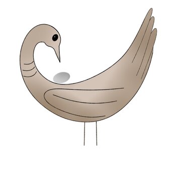 Sanfoka bird sembol ill&uuml;stration