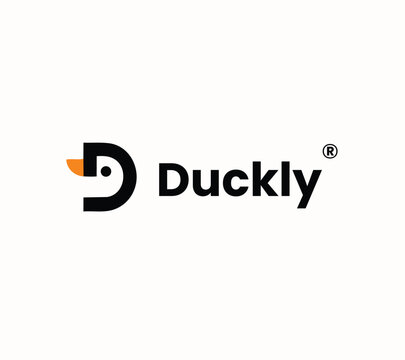 Minimal letter D logo for business branding corporate identity startup technology design