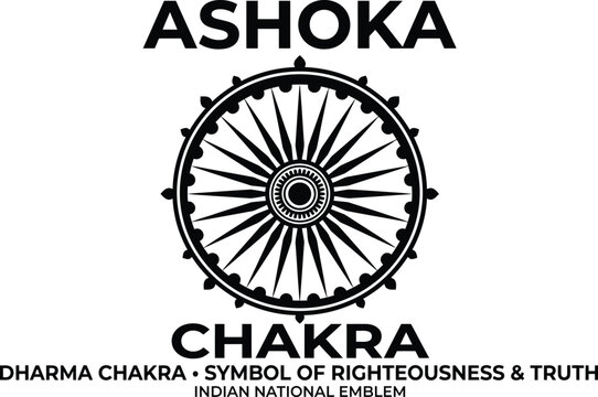 Ashoka chakra symbol of righteousness and truth