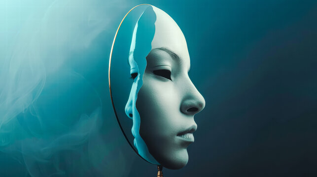 Self worth concept exploring imposter syndrome and emotional resilience.