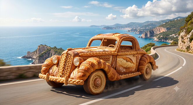 An Edible Vintage Car Drive