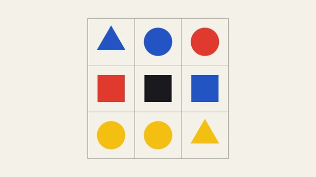 shuffle triangle circle and square int simply theme