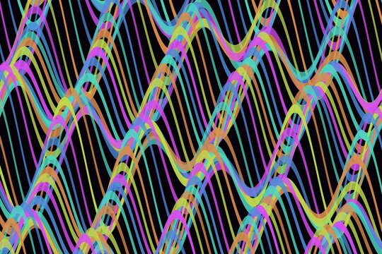 Wave interference alternating void bands