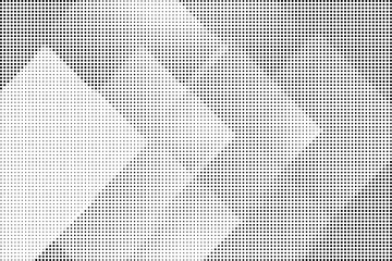 Fototapeta premium Black and white halftone dots pattern background isolated on transparent background, Vector, illustration