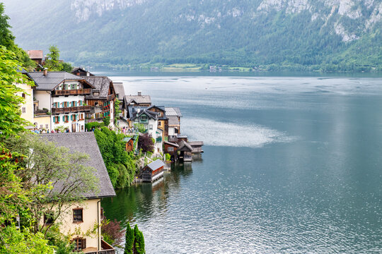 The beautiful village of Hallstatt in Austria. This is the second most visited place in Austria after Vienna. 