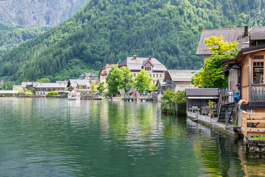 The beautiful village of Hallstatt in Austria. This is the second most visited place in Austria after Vienna. 