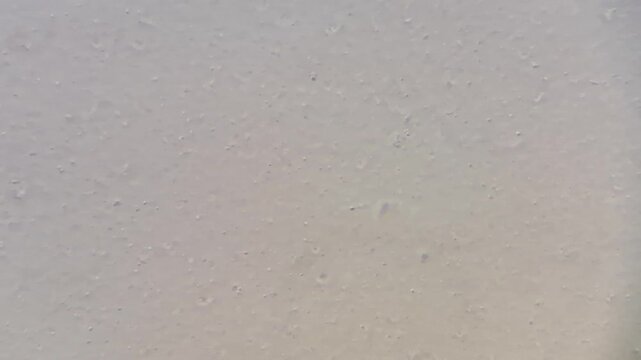 Microscopic view of skimmed microfiltered milk with casein particles texture 