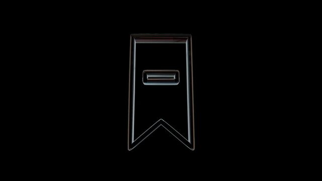 Modern minimalist metal ladder standing against dark background