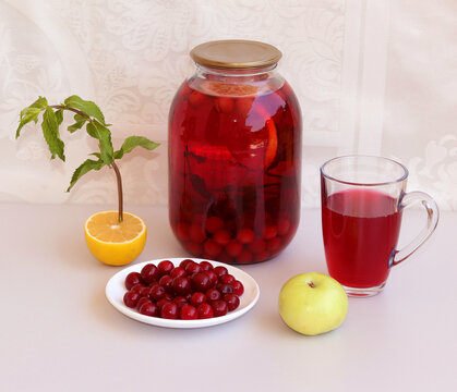 summer composition with fresh fruits
