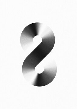 Monochrome abstract metallic swirl background
