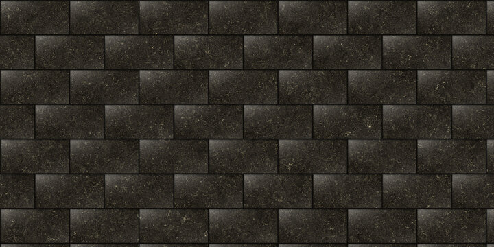 Dramatic Nero Marquina black marble background with white veins
