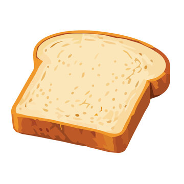 Fresh Sliced Wheat Bread on Wooden Board with Rustic Bakery Style Breakfast Loaf Isolated on White Background Closeup Food Photography