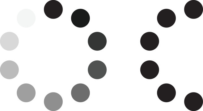 Loading bar icons, progress bar loading signs, collection loading status bar in different design. Black and grey circular loading spinner icon isolated on
