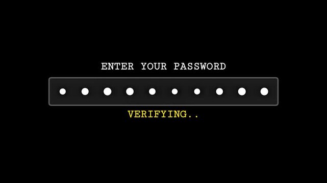 Digital security breach detected screen with access denied message and password input