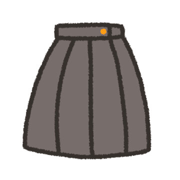 검은색 긴 치마