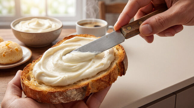 Requeij&atilde;o Spread on Toast