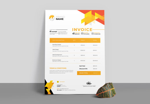 Abstact Creative Business Invoice Layout