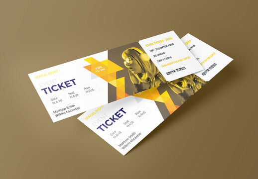 Event Ticket Layout