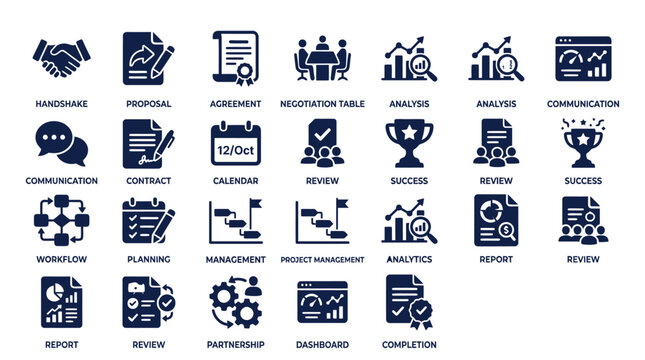 Partnership icons show communication.